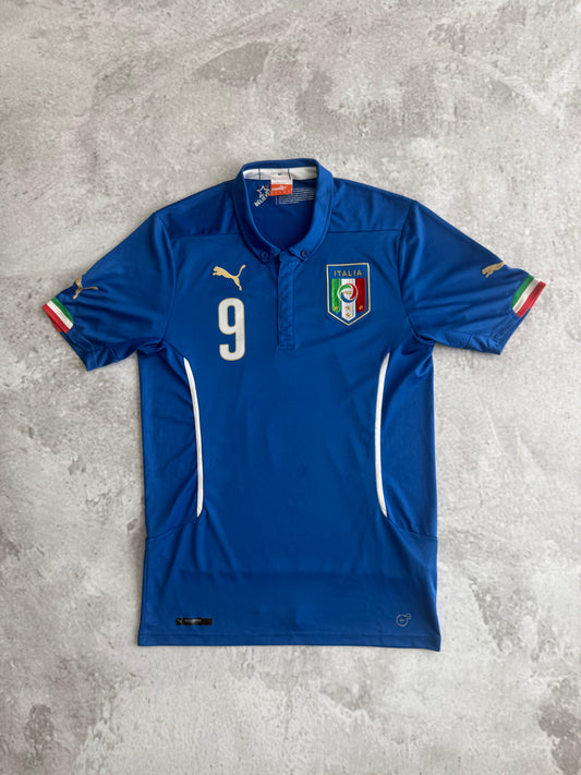 Italy 2014 2015 Home Jersey — Balotelli #9 M