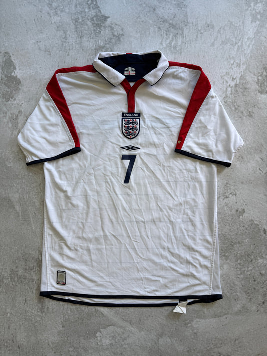 England 2003 2005 Home Jersey — Beckham #7 L