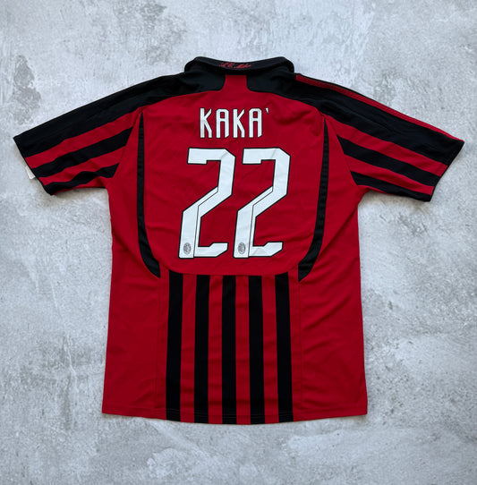 AC Milan 2007 2008 Home Jersey — Kaka #22 L