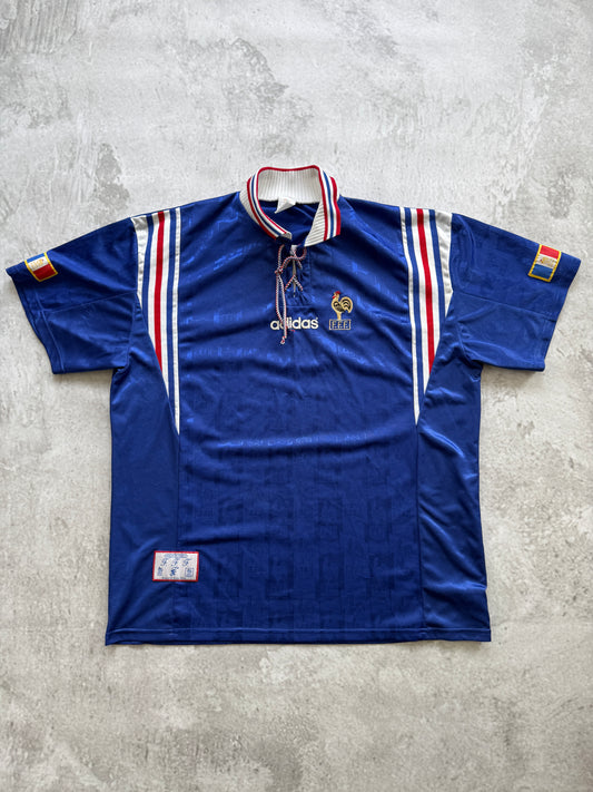 France 1996 1998 Home Jersey — 2XL