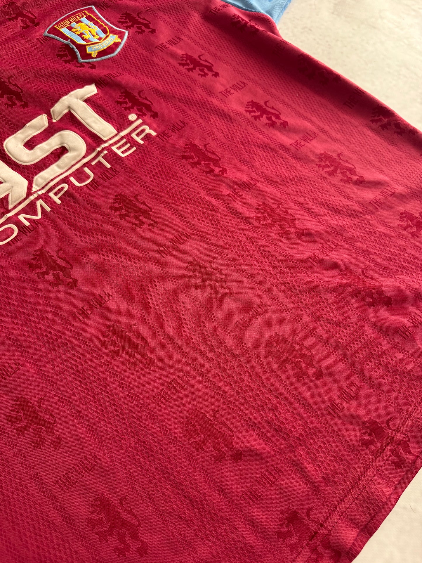 Aston Villa 1995 1997 Home Jersey — XL