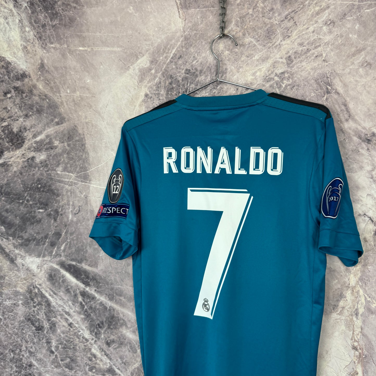 Real Madrid 2017-2018 Third Jersey — Ronaldo #7 S
