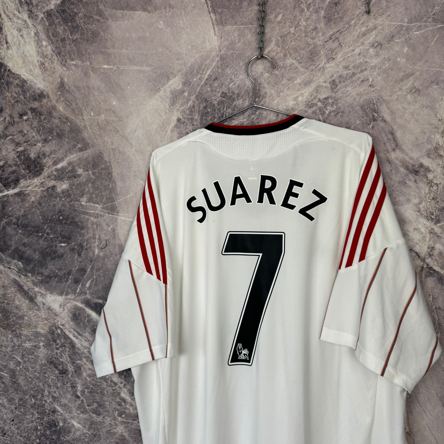 Liverpool 2010-2011 Away Jersey — Suarez #7 3XL