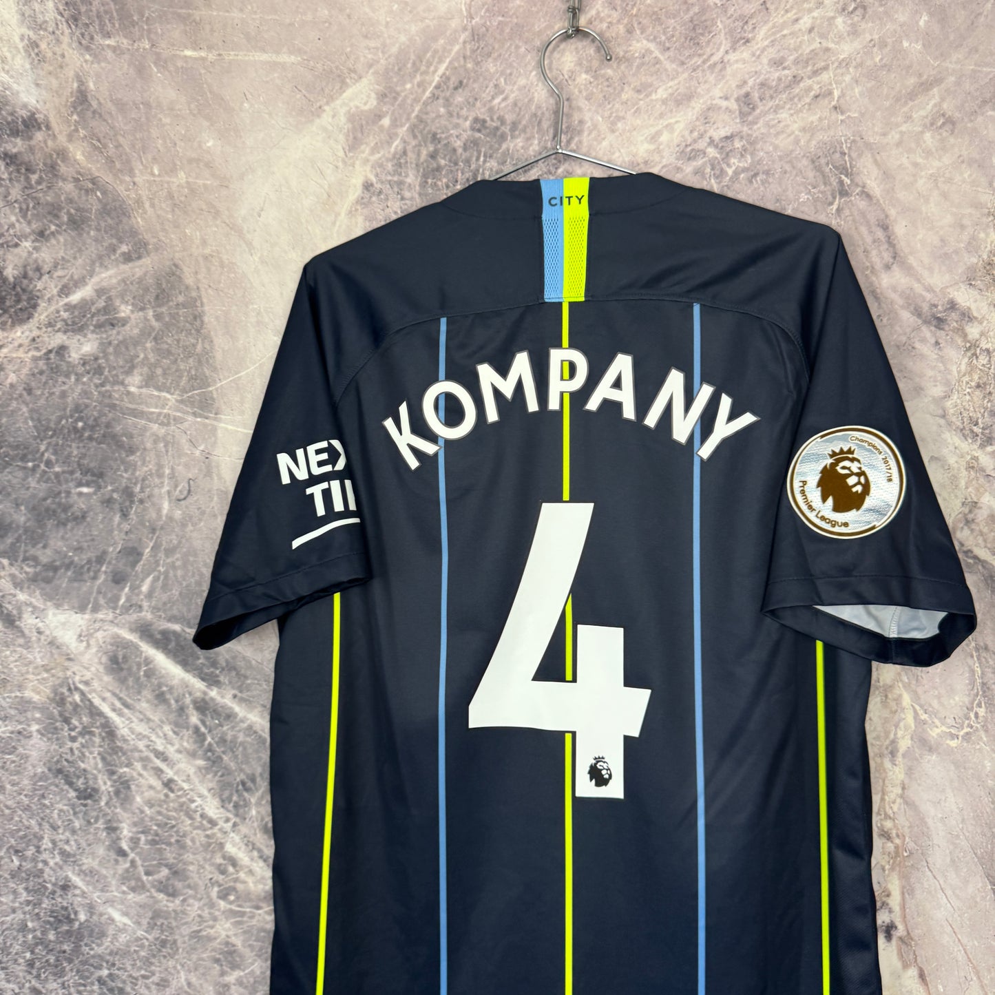 Manchester City 2018-2019 Away Jersey — Kompany #4 L