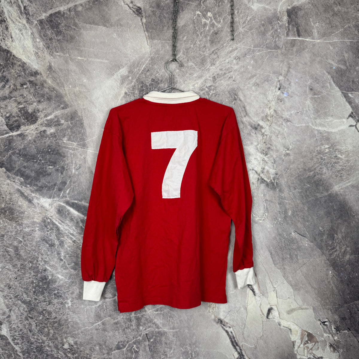 Manchester United Retro Replica Home Jersey — Long Sleeve S