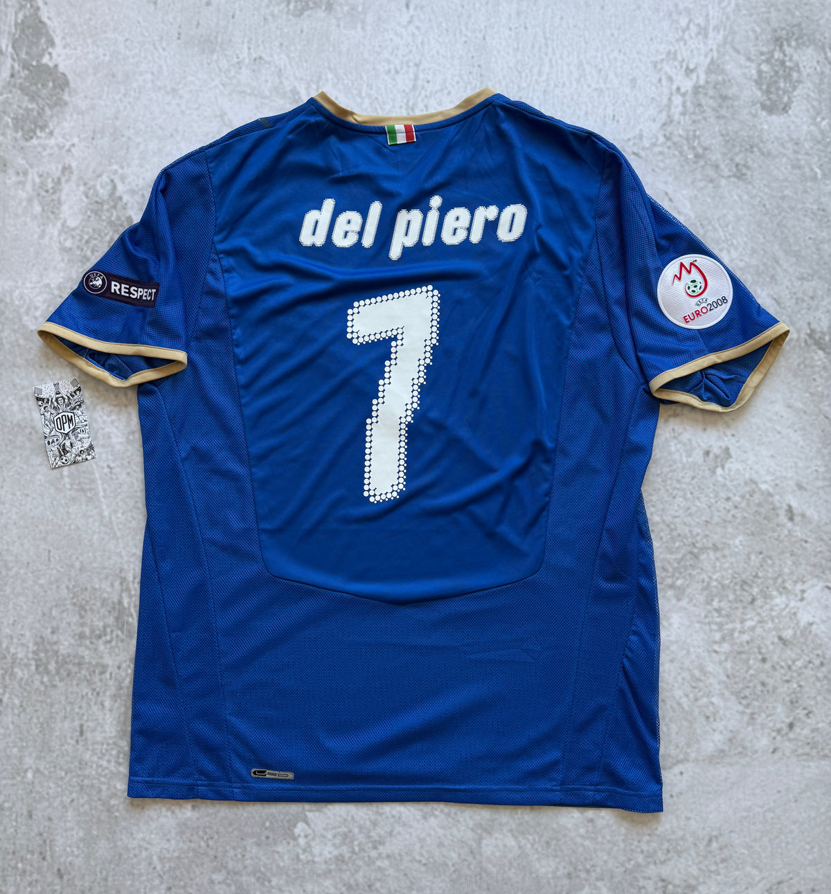 Italy National Team 2008-2009 Home Jersey — Del Piero #7 L