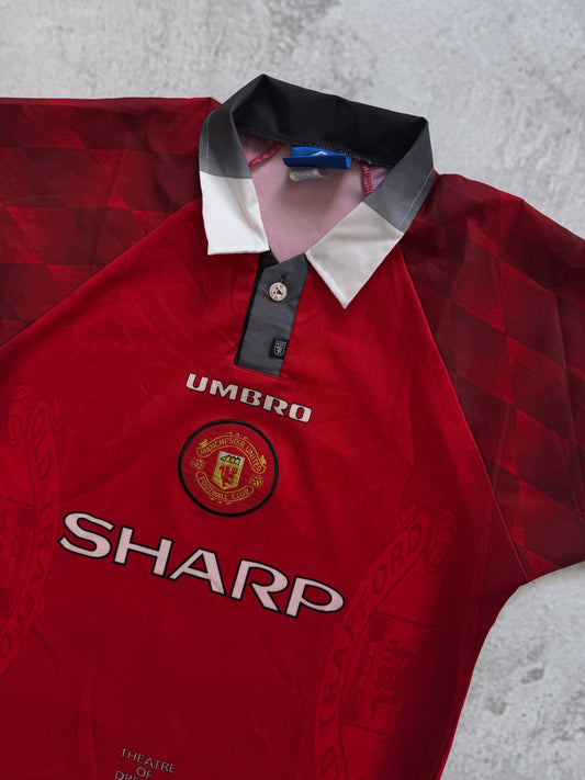 Manchester United 1996 1998 Home Jersey — M