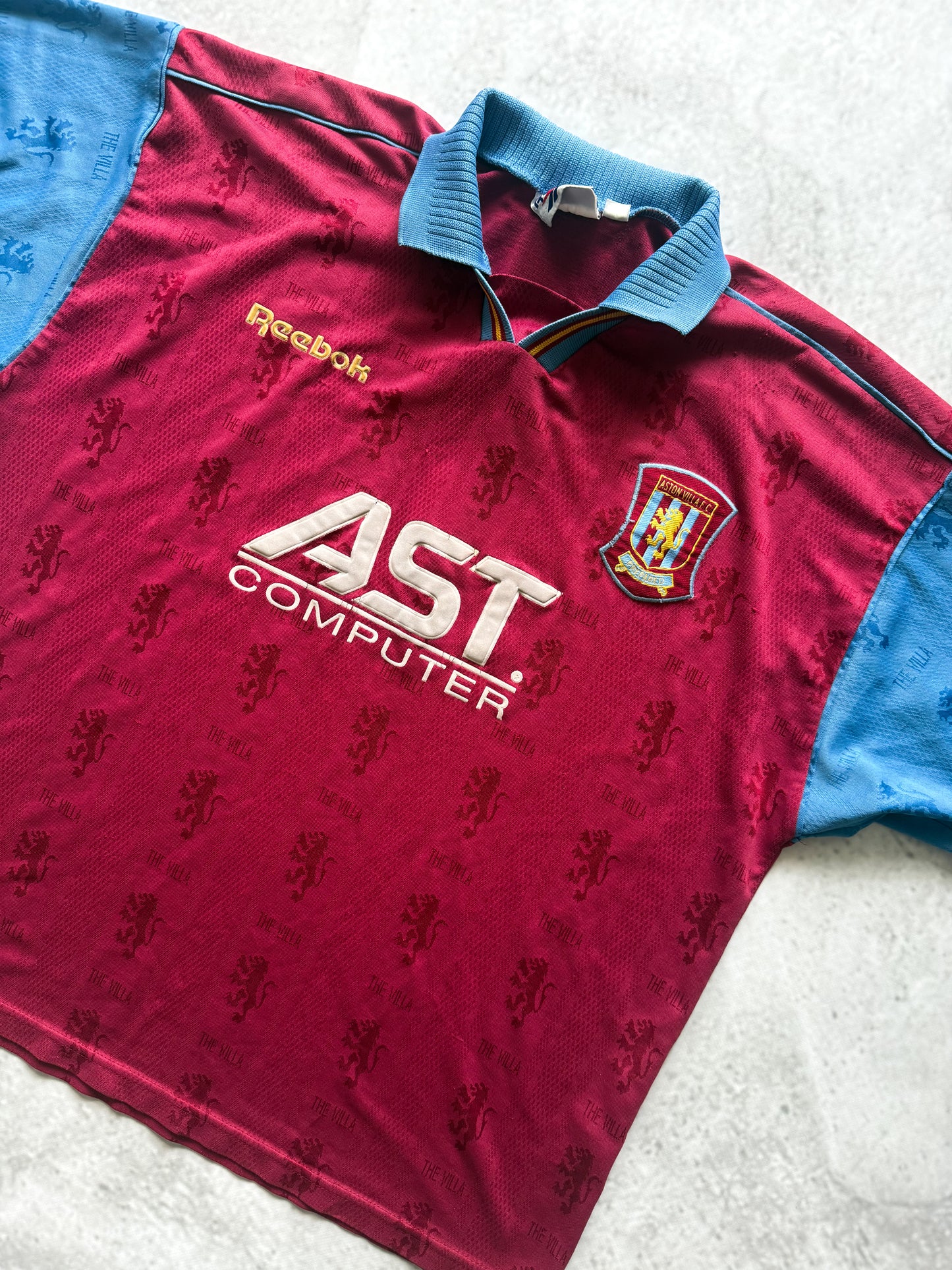 Aston Villa 1995 1997 Home Jersey — XL