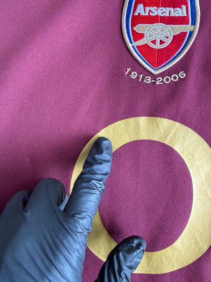 Arsenal 2005 2006 Home Jersey — L
