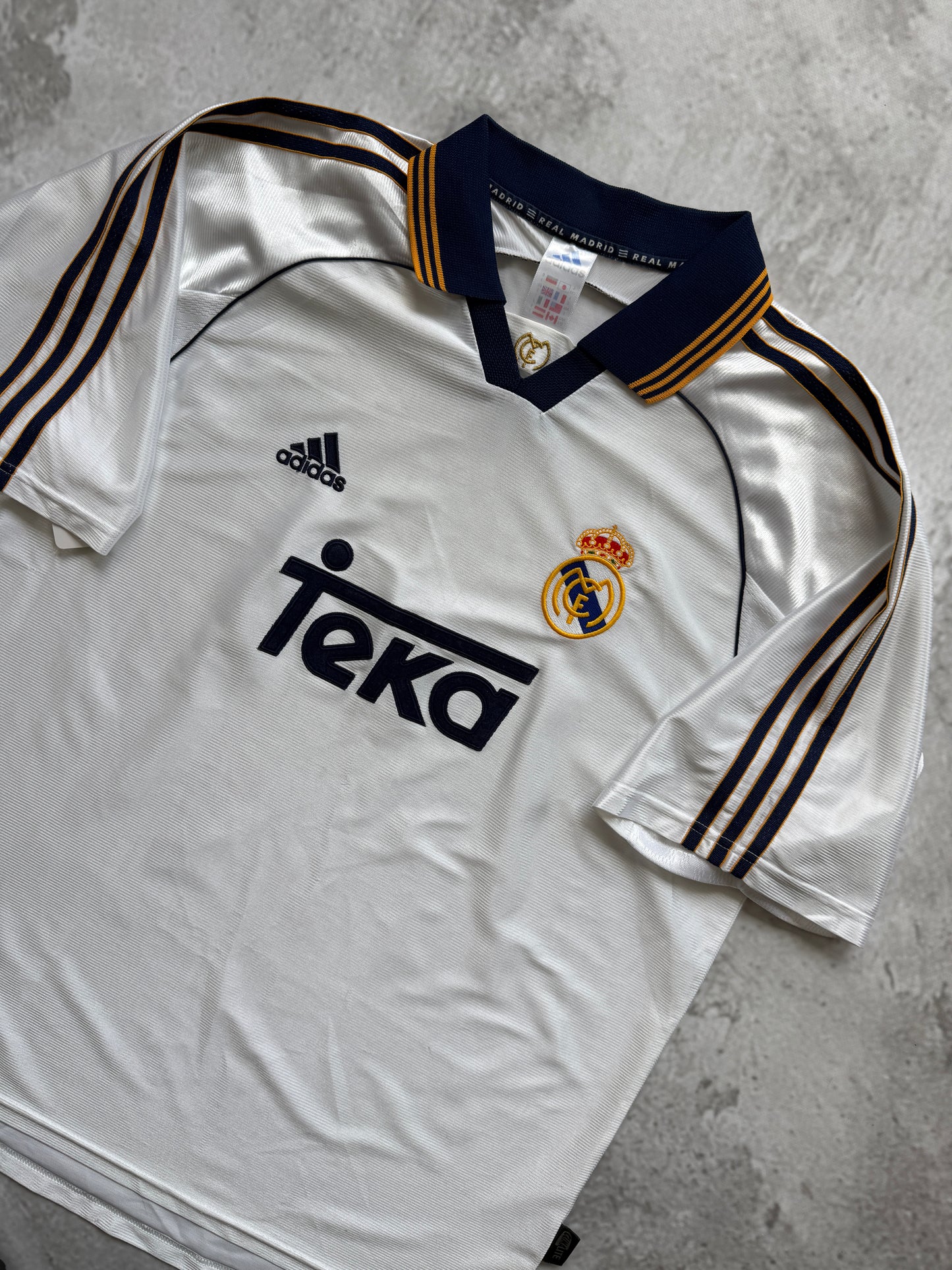 Real Madrid 1998 2000 Home Jersey — L