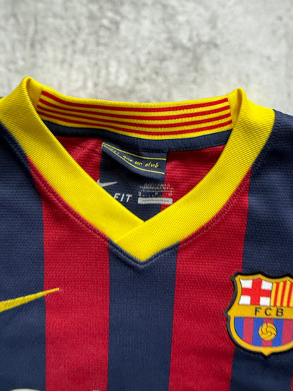 Barcelona 2013 2014 Home Jersey — Messi #10 S