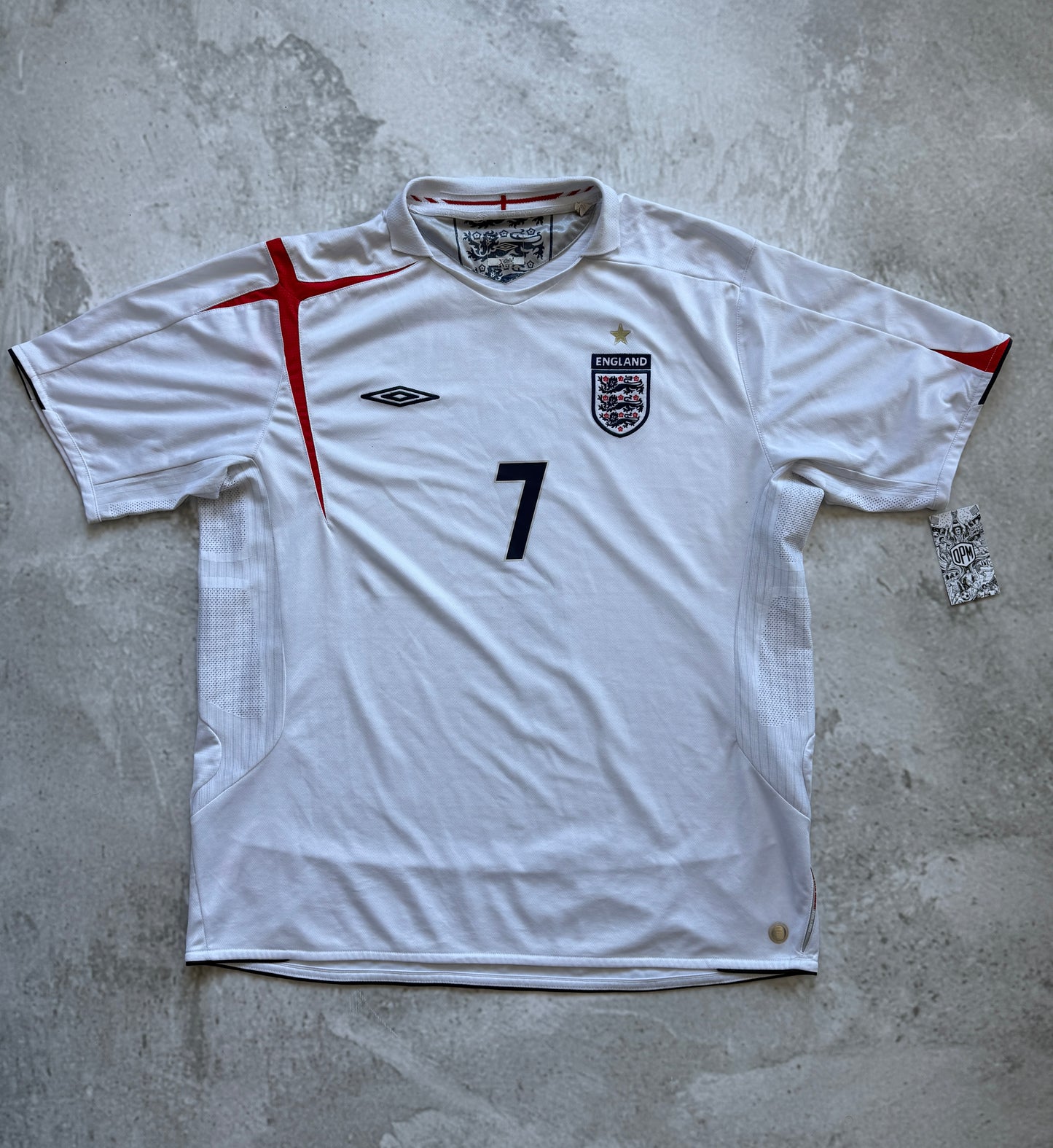 England 2006 2007 #7 Beckham — 2XL