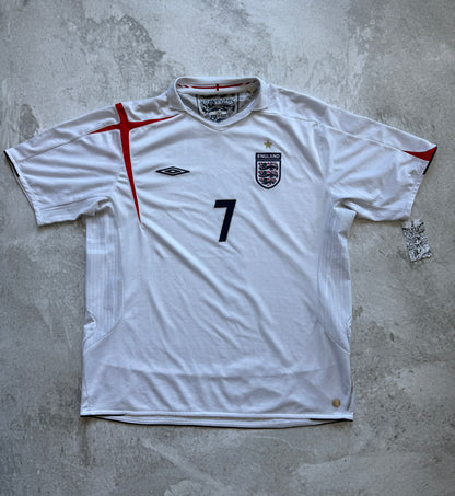 England 2006 2007 #7 Beckham — 2XL