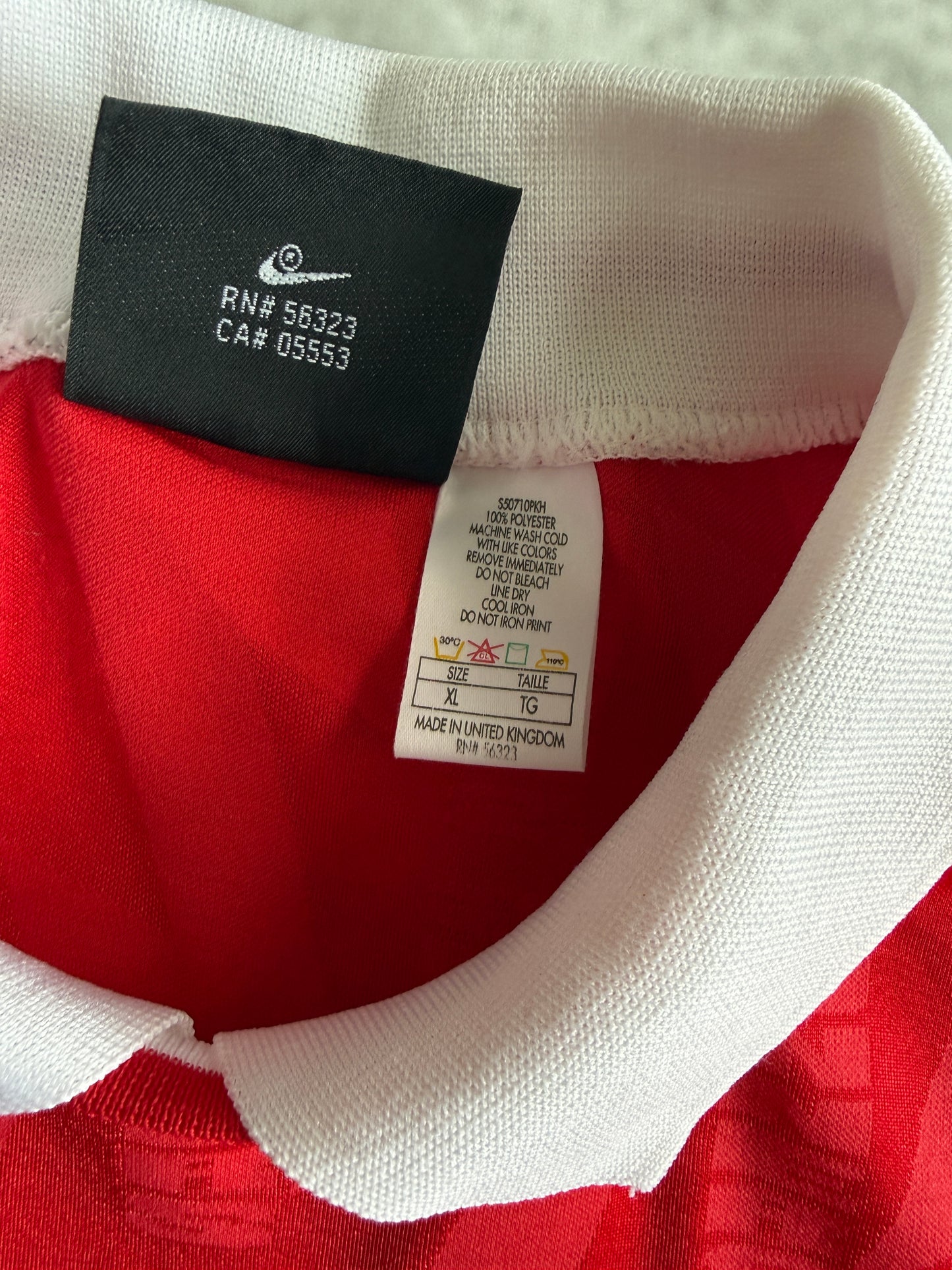 Arsenal 1994 1996 Home Jersey — XL
