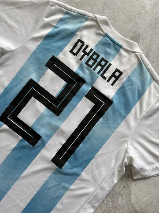 Argentina 2018 2019 Home Jersey — Dybala #21 L