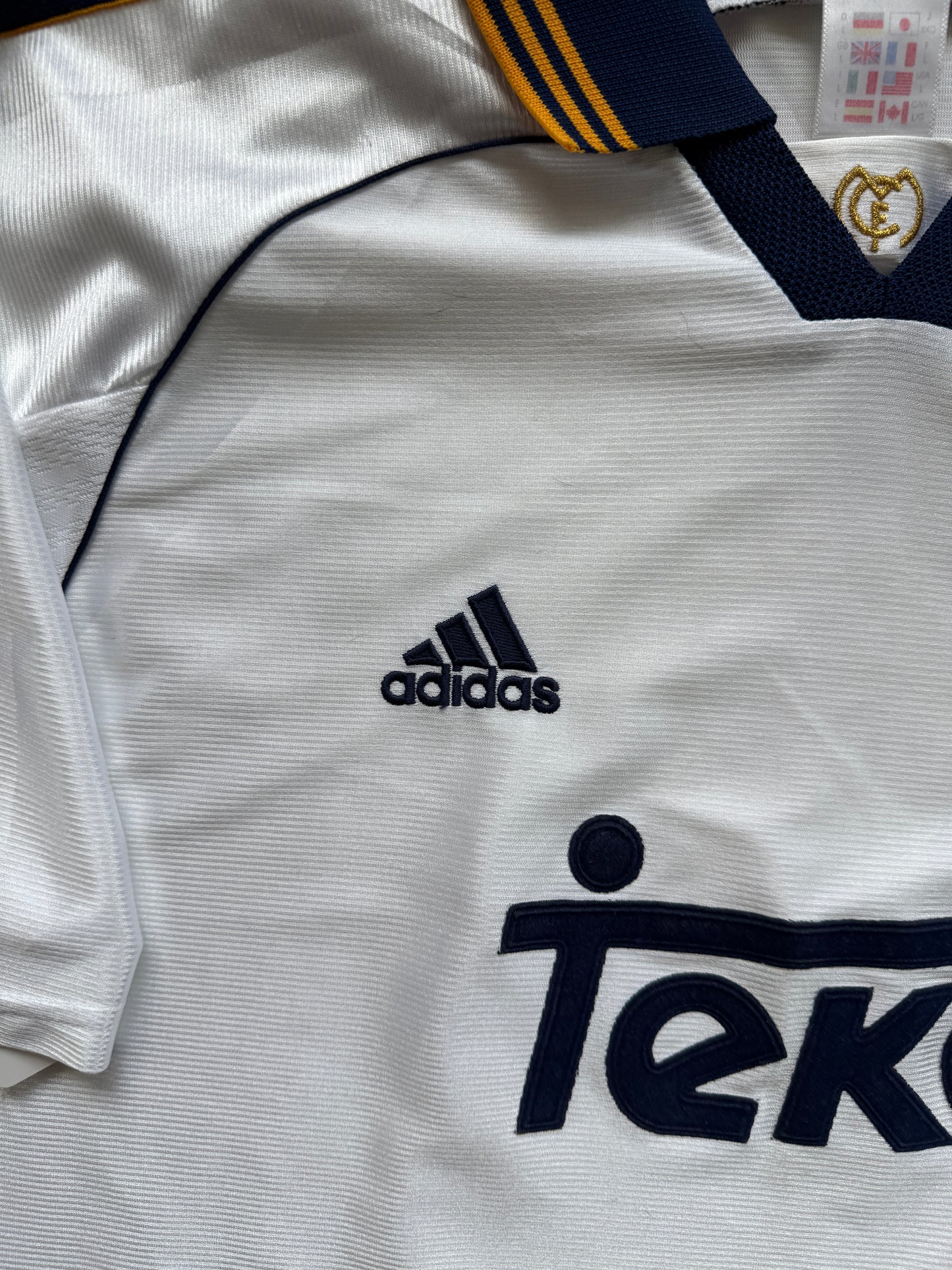 Real Madrid 1998 2000 Home Jersey — L