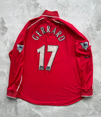 Liverpool 2000 2001 2002 Home Jersey — Gerrard #17 M