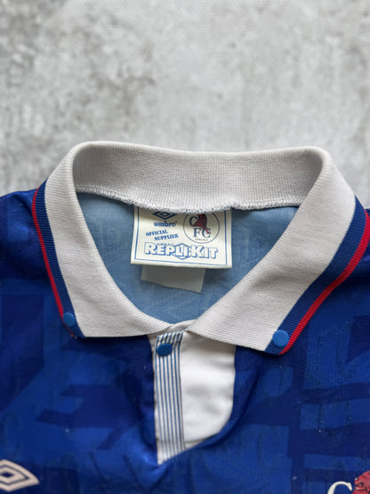 Chelsea 1991 1993 Home Jersey — L