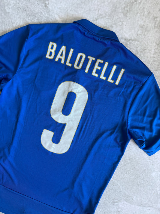 Italy 2014 2015 Home Jersey — Balotelli #9 M
