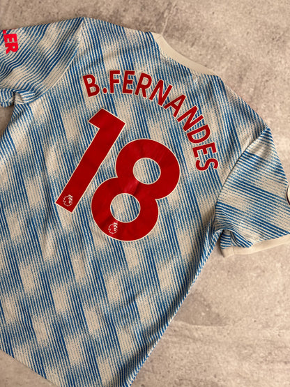 Manchester United 2021 2022 Away Jersey — B. Fernandes #18 M