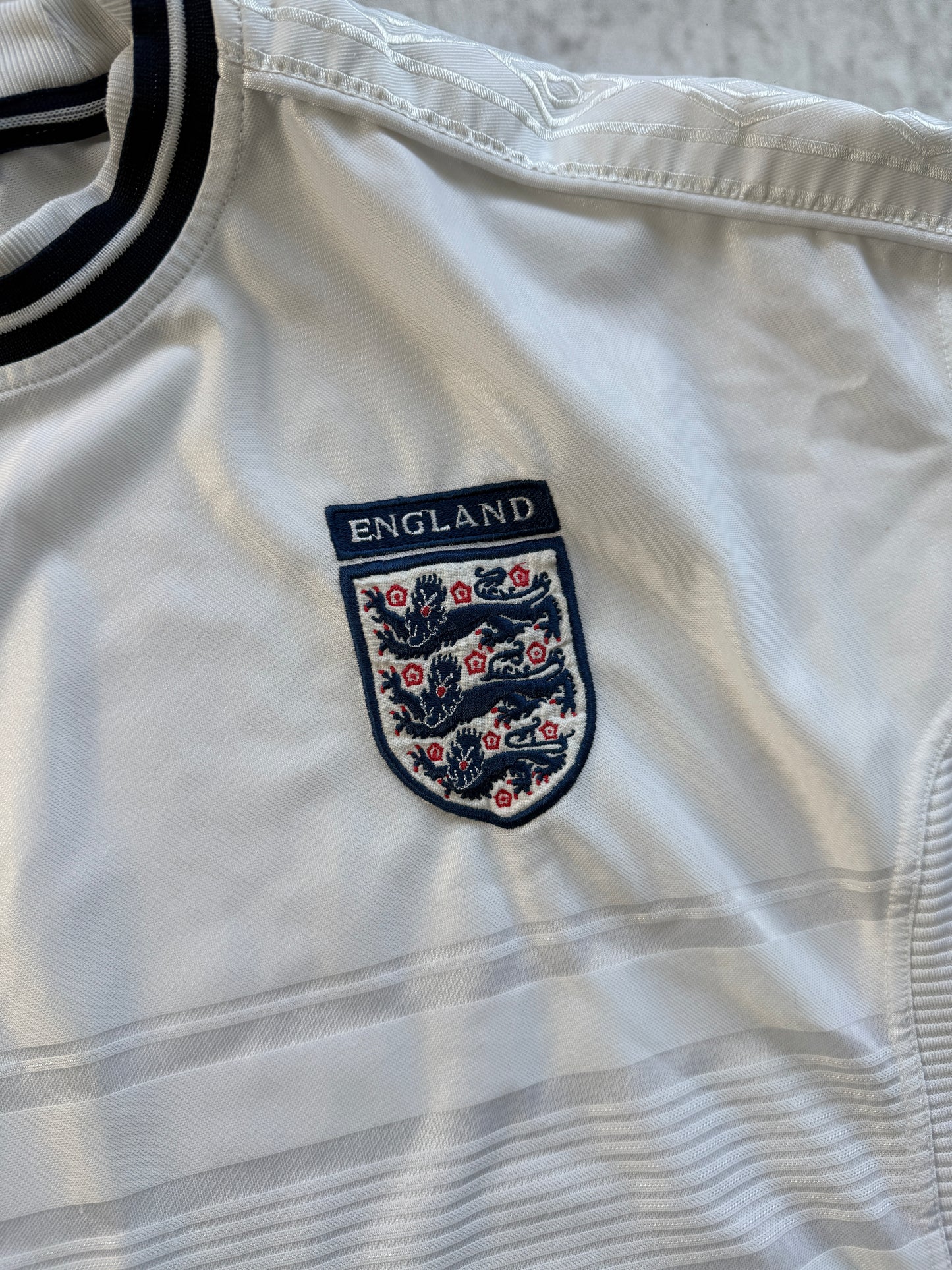 England 1999 2000 2001 Home Jersey — XL