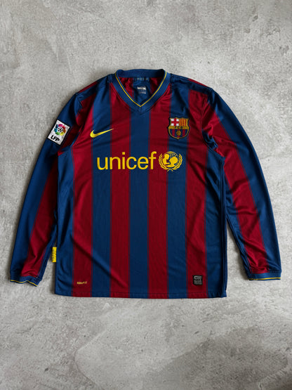 Barcelona 2009 2010 Home Jersey — M