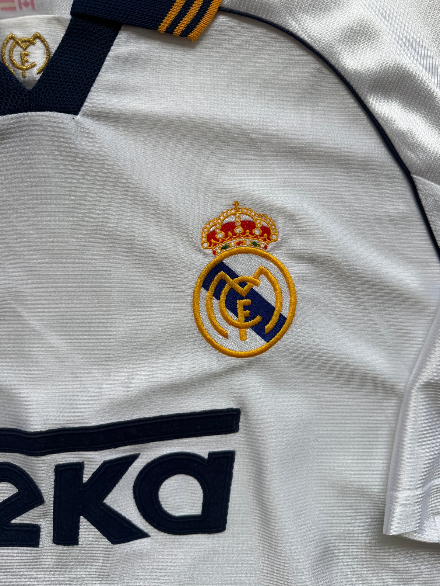 Real Madrid 1998 2000 Home Jersey — L