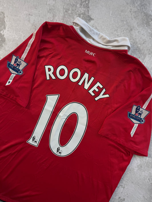 Manchester United 2010 2011 Home Jersey — Rooney #9 2XL