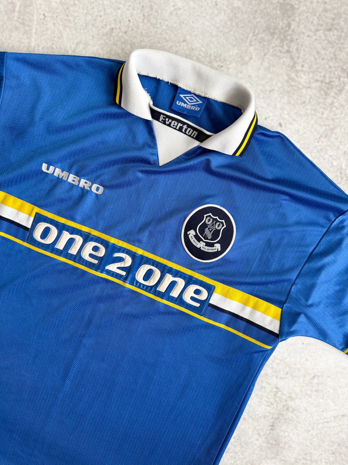 Everton 1997 1999 Home Jersey — XL