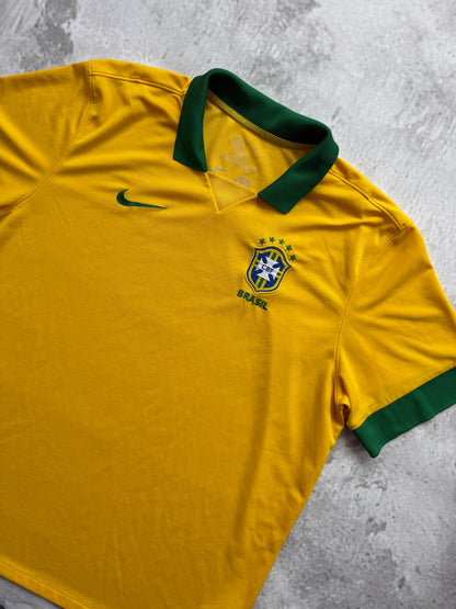 Brazil 2013 2014 Home Jersey — 2XL