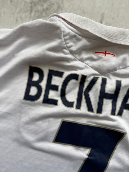 England 2005 2007 Home Jersey — Beckham #7 XL