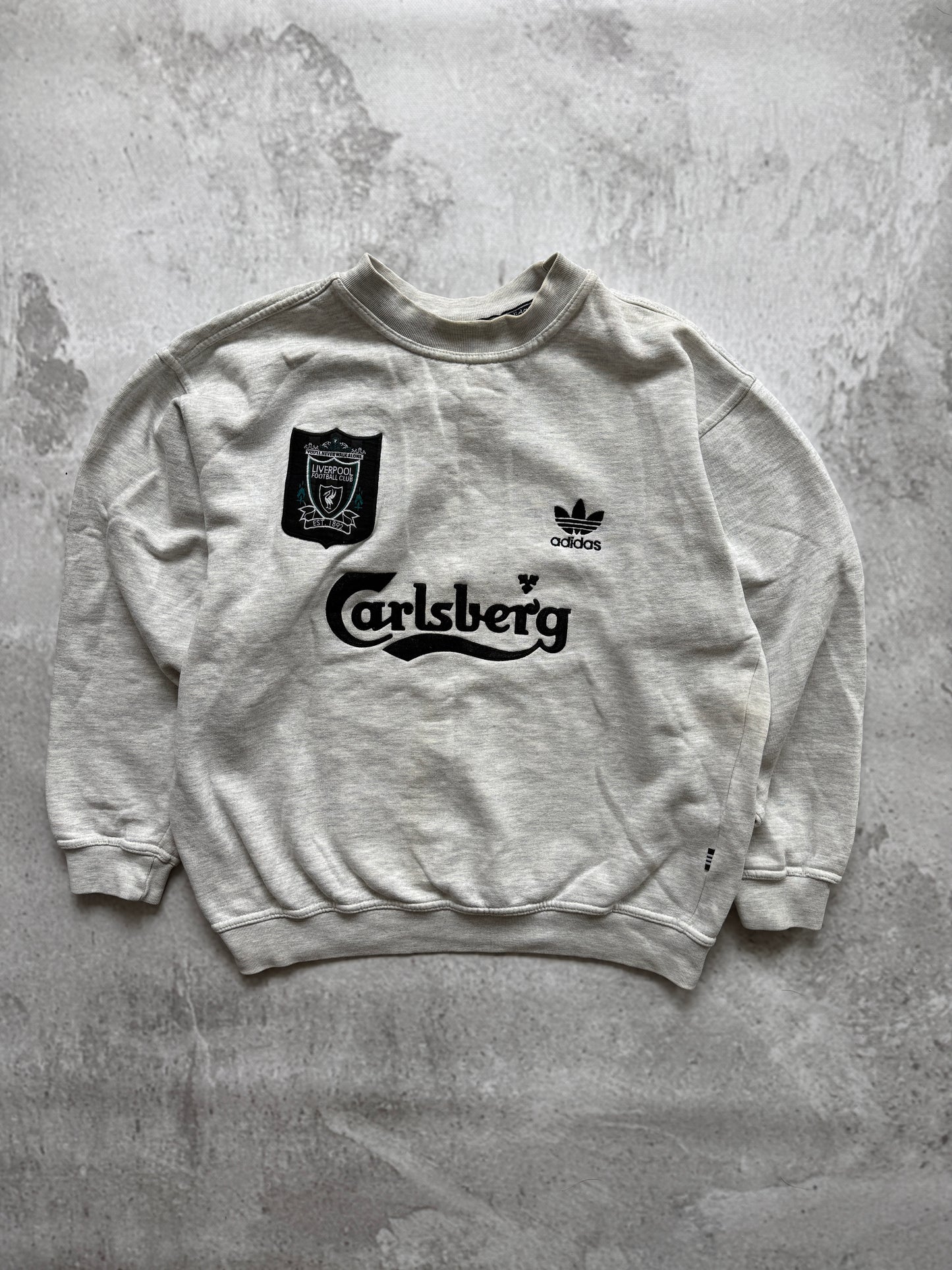 Liverpool 1995 1996 Vintage Adidas Crewneck — S