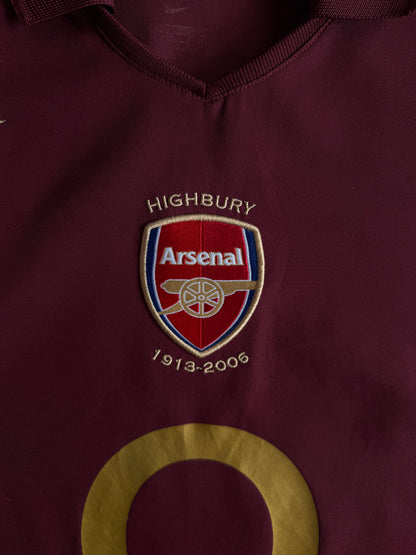 Arsenal 2005 2006 Home Jersey — L