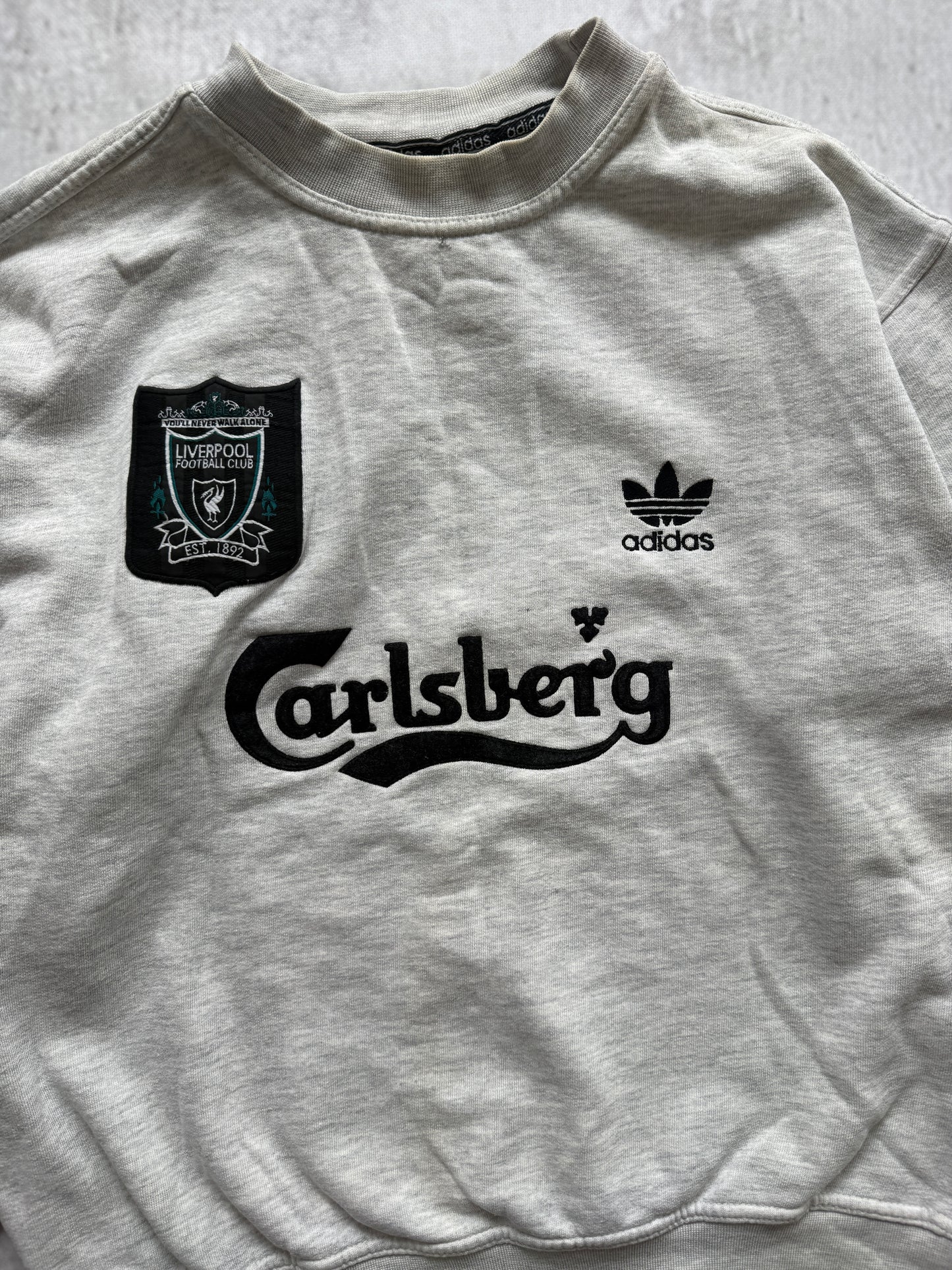 Liverpool 1995 1996 Vintage Adidas Crewneck — S