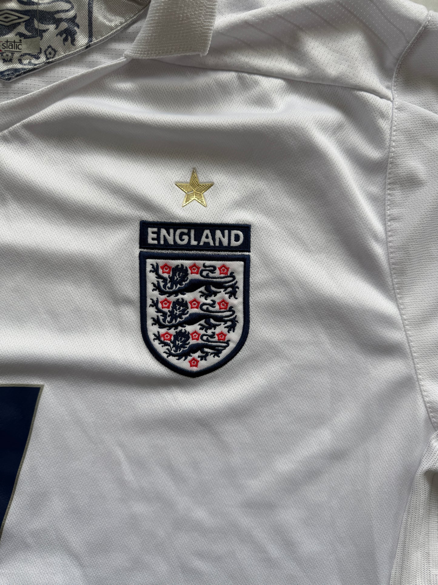 England 2005 2007 Home Jersey — Beckham #7 XL