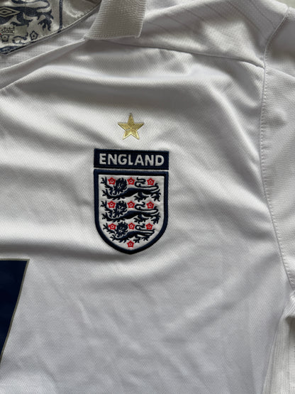 England 2005 2007 Home Jersey — Beckham #7 XL