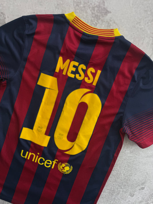 Barcelona 2013 2014 Home Jersey — Messi #10 S