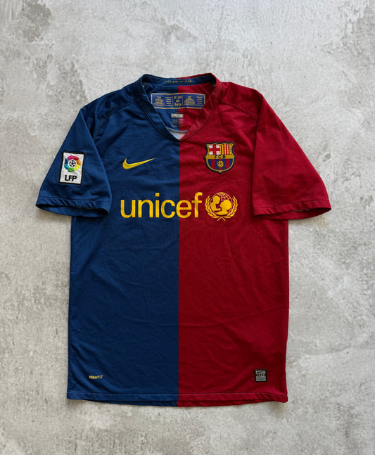 Barcelona 2008 2009 Home Jersey — S