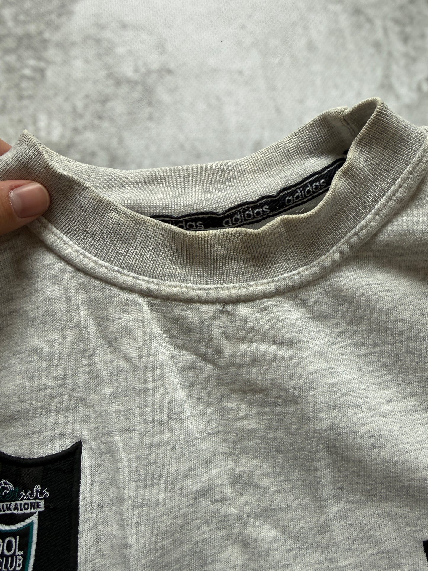 Liverpool 1995 1996 Vintage Adidas Crewneck — S