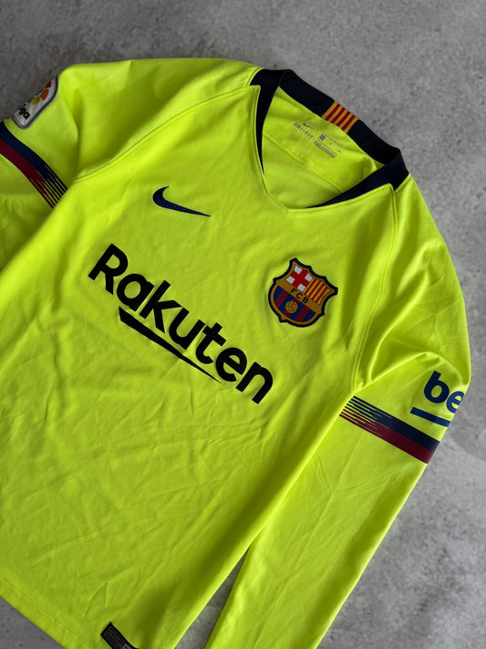 Barcelona 2018 2019 Away Longsleeve Jersey — S