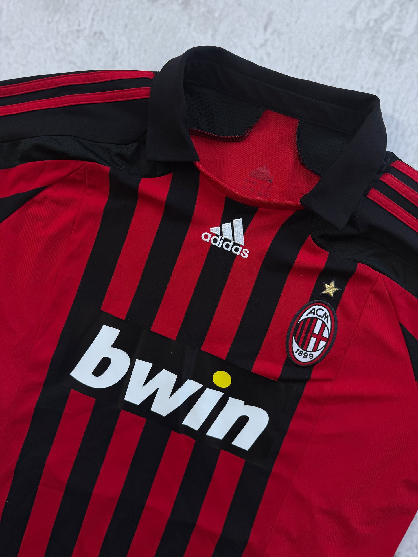 AC Milan 2007 2008 Home Jersey — Kaka #22 L