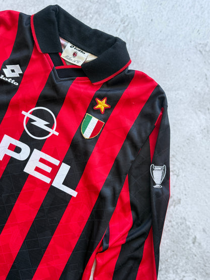 Milan 1994 1995 Home Longsleeve Jersey — L