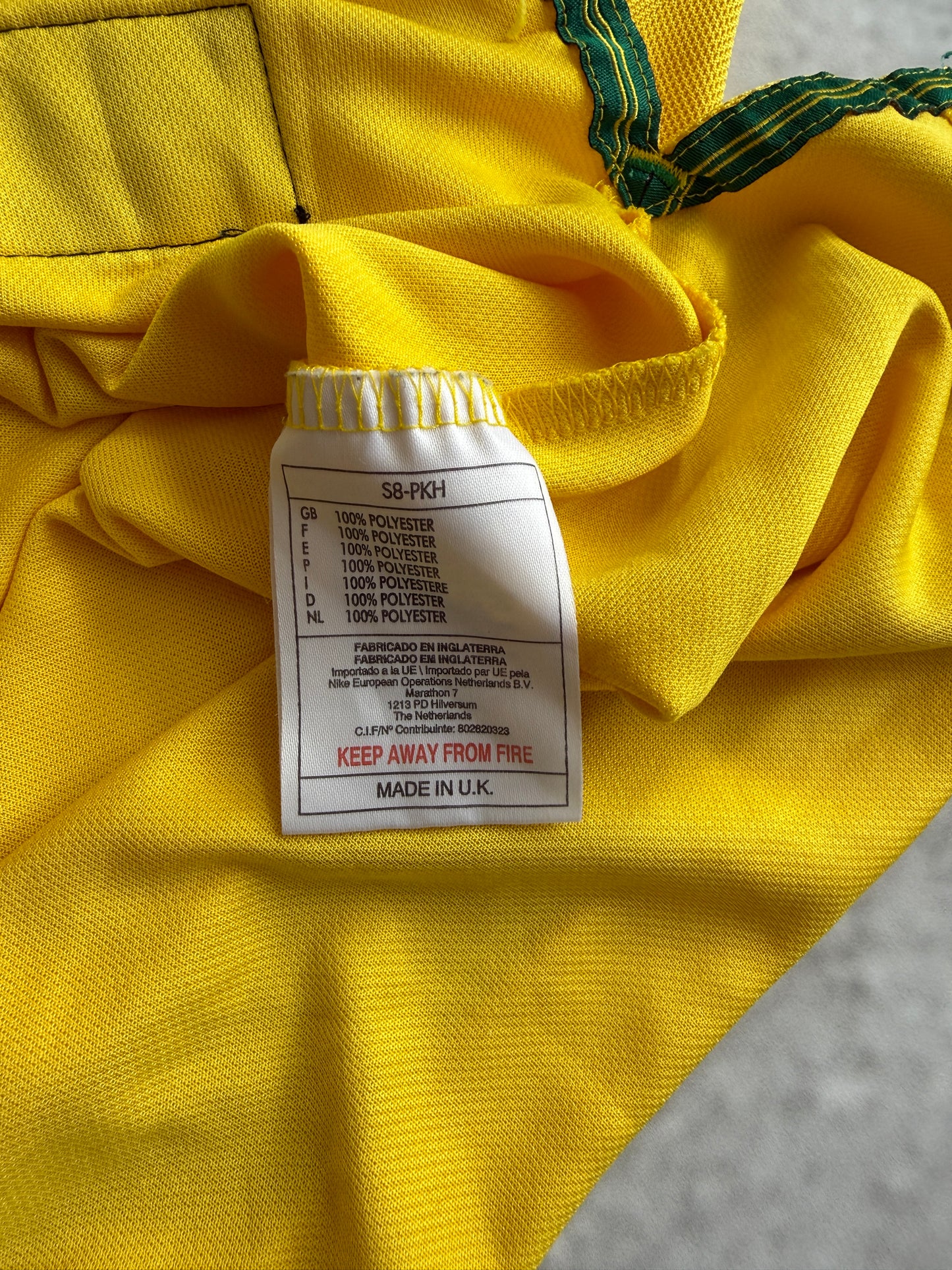 Brazil 1998 1999 2000 Home Jersey — XL
