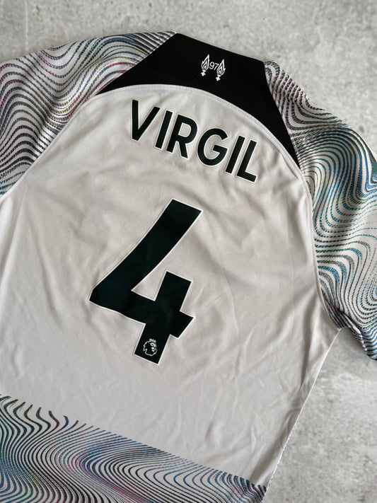 Liverpool 2022 2023 Away Jersey — Virgil #4 M