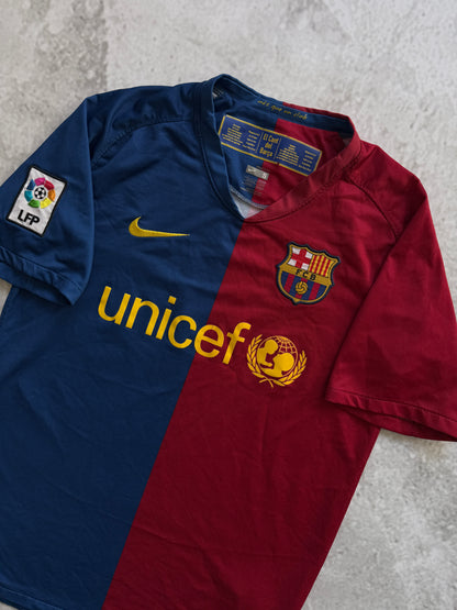 Barcelona 2008 2009 Home Jersey — S