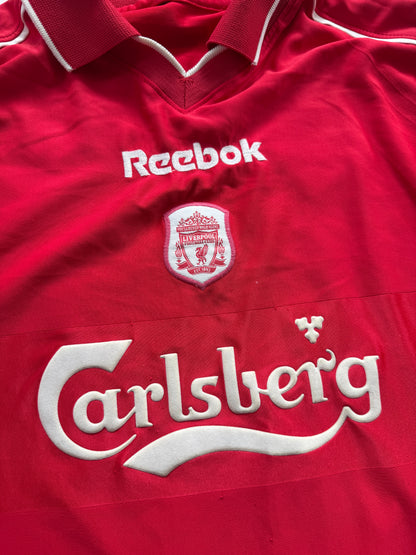 Liverpool 2000 2001 2002 Home Jersey — Gerrard #17 M