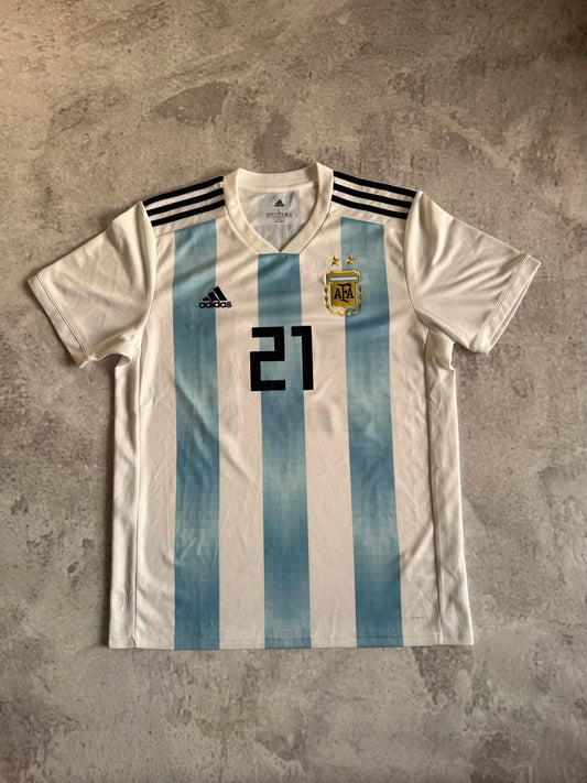 Argentina 2018 2019 Home Jersey — Dybala #21 L