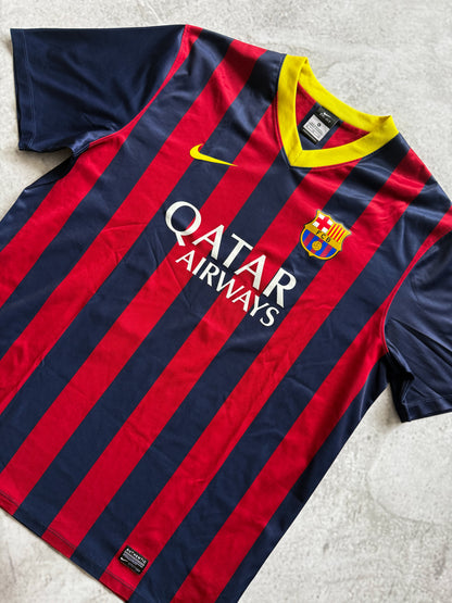 Barcelona 2013 2014 Home Jersey — XL