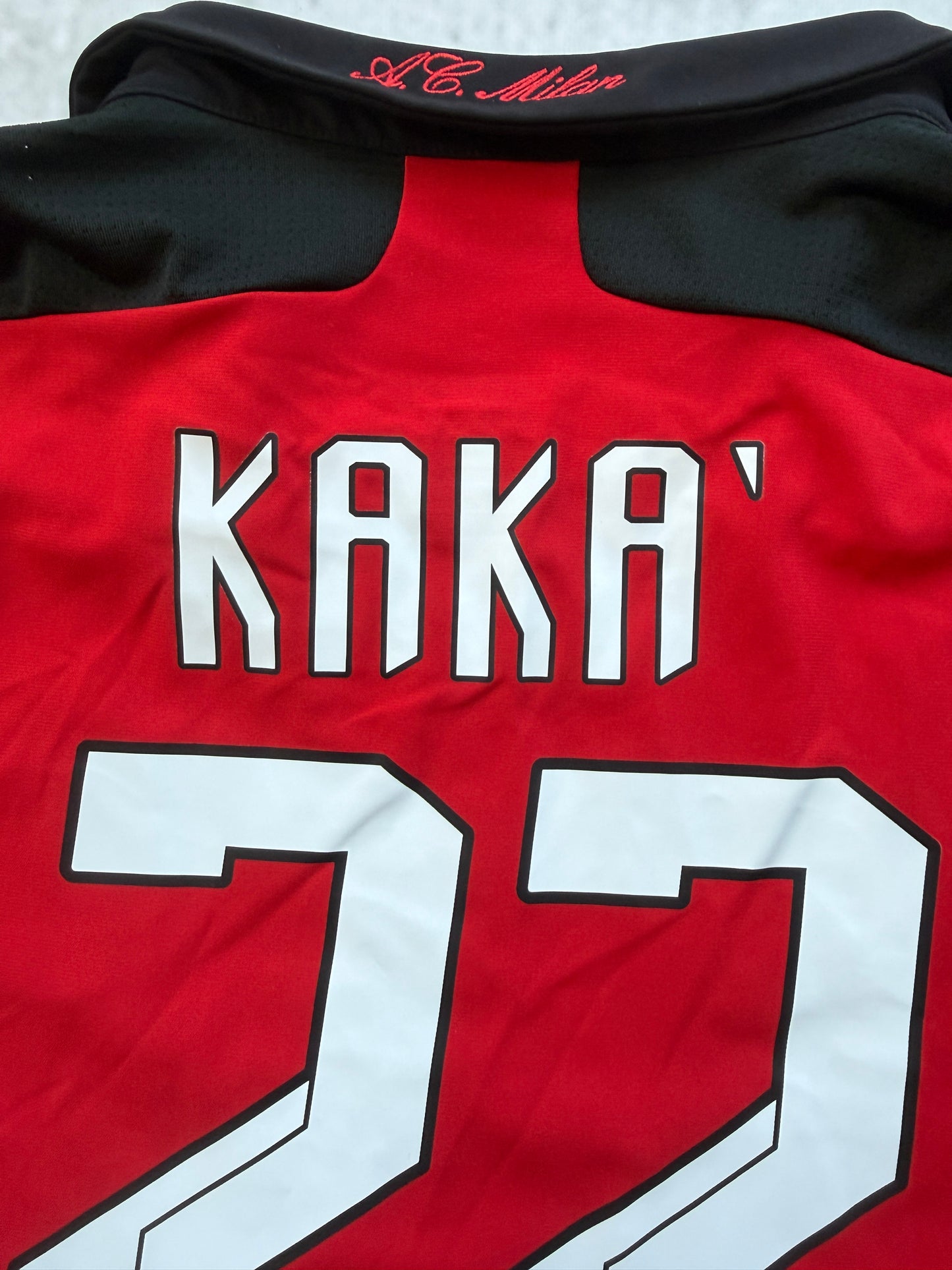 AC Milan 2007 2008 Home Jersey — Kaka #22 L