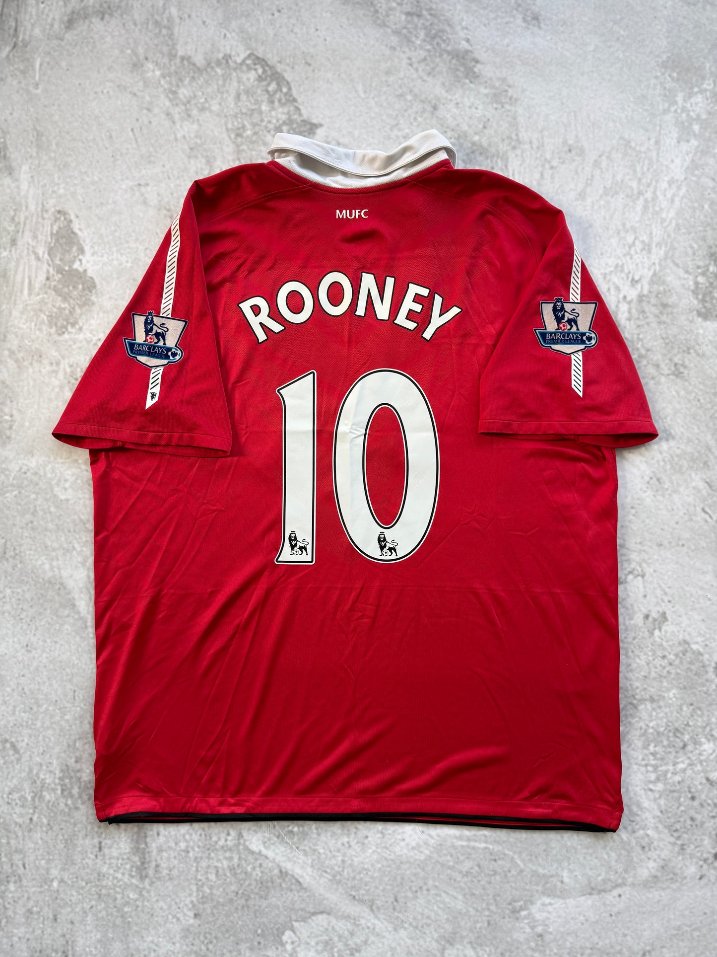 Manchester United 2010 2011 Home Jersey — Rooney #9 2XL